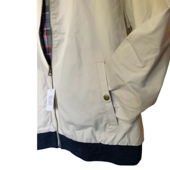 LANDSEND Big Men’s Cotton Reversible Mid Weight Spring Fall Bomber Jacket - Picture 4 of 6